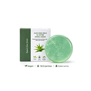 Aloe Vera Özlü El Yapımı Doğal Oval Sabun - 100 Gr
