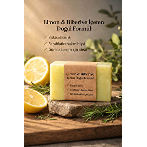 Limon & Biberiye Yağlı Cilt Bakım Sabunu- 120 Gr