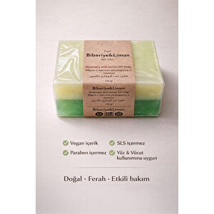 Limon & Biberiye Yağlı Cilt Bakım Sabunu- 120 Gr