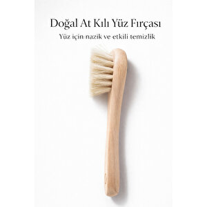 Doğal At Kılı Yüz Bakım Fırçası