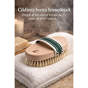 Selülit Karşıtı Doğal At Kılı Fırça