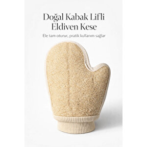 Kabak Lifli Parmaklı Eldiven Vücut Kesesi