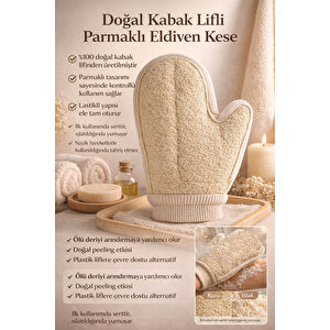 Kabak Lifli Parmaklı Eldiven Vücut Kesesi