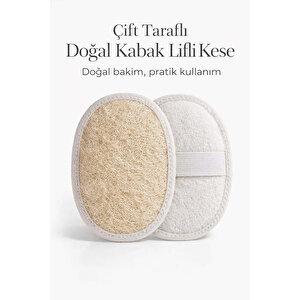 Kabak Lifli Oval Lastikli Yüz Ve Vücut Kesesi