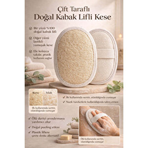 Kabak Lifli Oval Lastikli Yüz Ve Vücut Kesesi