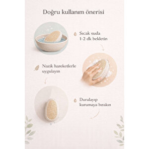 Kabak Lifli Oval Lastikli Yüz Ve Vücut Kesesi