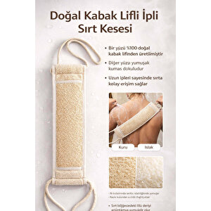 Kabak Lifli İpli Kemer Uzun Sırt Kesesi