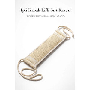 Kabak Lifli İpli Kemer Uzun Sırt Kesesi