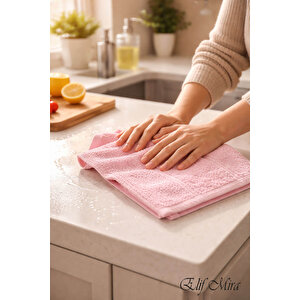 6'lı Mutfak Havlusu Seti 30x50 Cm %100 Pamuklu Melodi