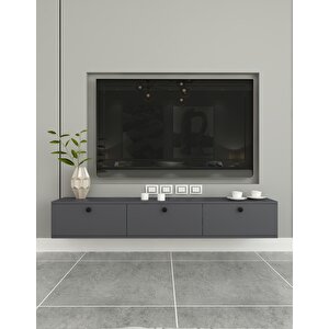 Miralay Tv Ünitesi Duvara Monte Antrasit Antrasit