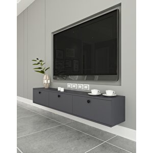 Miralay Tv Ünitesi Duvara Monte Antrasit Antrasit
