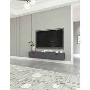 Miralay Tv Ünitesi Duvara Monte Antrasit