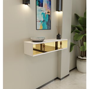 Skyn Duvara Monte Dresuar Beyaz-Altın Beyaz-Altın