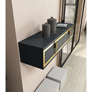 Skyt Duvara Monte Dresuar Antrasit-Altın