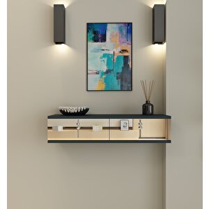 Skyn Duvara Monte Dresuar Antrasit-Gümüş Antrasit Gümüş