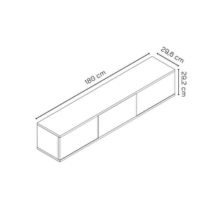 Miralay Tv Ünitesi Duvara Monte Safirmeşe