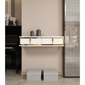 Skyt Duvara Monte Dresuar Beyaz-Altın Beyaz-Altın