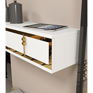 Skyt Duvara Monte Dresuar Beyaz-Altın Beyaz-Altın