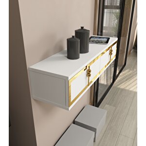 Skyt Duvara Monte Dresuar Beyaz-Altın