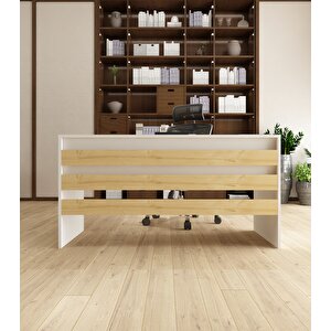 Karin Çalışma Ofis Masası | Beyaz-Safirmeşe Beyaz-Safirmeşe