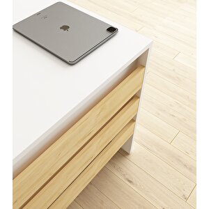 Karin Çalışma Ofis Masası | Beyaz-Safirmeşe Beyaz-Safirmeşe