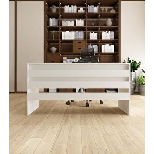 Karin Çalışma Ofis Masası | Beyaz-Beyaz Beyaz