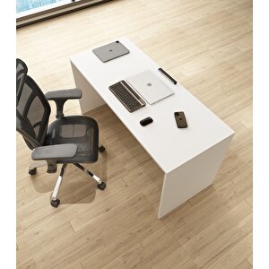 Karin Çalışma Ofis Masası | Beyaz-Beyaz