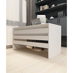 Karin Çalışma Ofis Masası | Beyaz-Beyaz