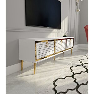 Rami Tv Ünitesi Beyaz-Altın Beyaz-Altın