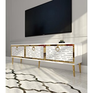 Rami Tv Ünitesi Beyaz-Altın Beyaz-Altın