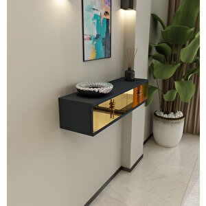 Skyn Duvara Monte Dresuar Antrasit-Altın Antrasit