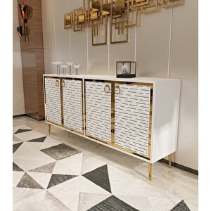 Rami Altın Konsol- Beyaz-Altın Beyaz-Altın