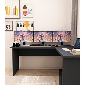 Kerva L Çalışma Masası Antrasit Antrasit