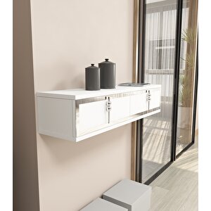 Skyt Duvara Monte Dresuar Beyaz-Gümüş Beyaz-Gümüş