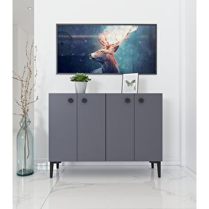 Ayça Çok Amaçlı Konsol Dolap- Antrasit Antrasit