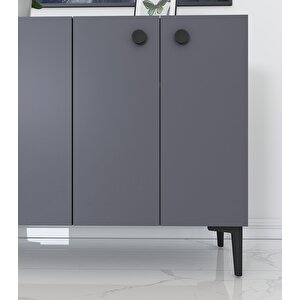 Ayça Çok Amaçlı Konsol Dolap- Antrasit Antrasit