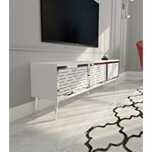 Rami Tv Ünitesi Beyaz-Gümüş Beyaz-Gümüş