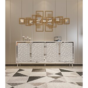 Rami Gümüş Konsol-Beyaz-Gümüş Beyaz-Gümüş