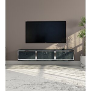 Rami Duvara Monte Tv Ünitesi - Antrasit-Gümüş Antrasit Gümüş