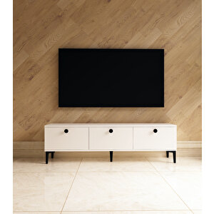 Milani 150 Cm Tv Sehpası Beyaz Beyaz