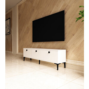Milani 150 Cm Tv Sehpası Beyaz Beyaz