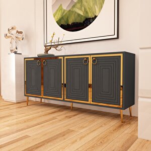 Palo Konsol Antrasit-Altın Antrasit