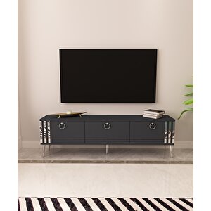 Lora Tv Ünitesi Antrasit-Gümüş Antrasit Gümüş