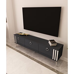 Lora Tv Ünitesi Antrasit-Gümüş Antrasit Gümüş