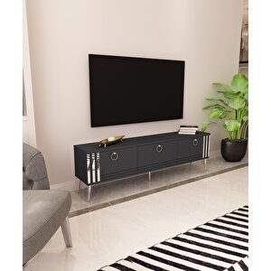 Lora Tv Ünitesi Antrasit-Gümüş