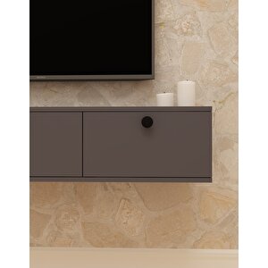 Salkım 150 Cm Duvara Monte Tv Sehpası Antrasit