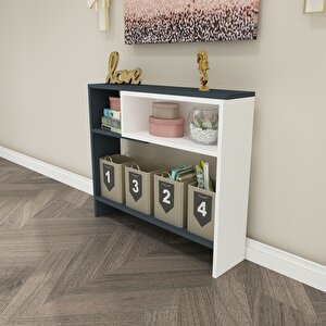 Moma Kahve Köşesi Dresuar Beyaz-Antrasit