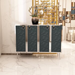 Rami Gümüş Çok Amaçlı Dolap - Konsol antrasit-gümüş Antrasit Gümüş