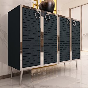 Rami Gümüş Çok Amaçlı Dolap - Konsol antrasit-gümüş Antrasit Gümüş