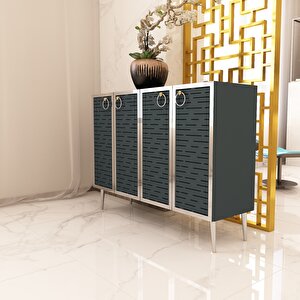 Rami Gümüş Çok Amaçlı Dolap - Konsol antrasit-gümüş Antrasit Gümüş